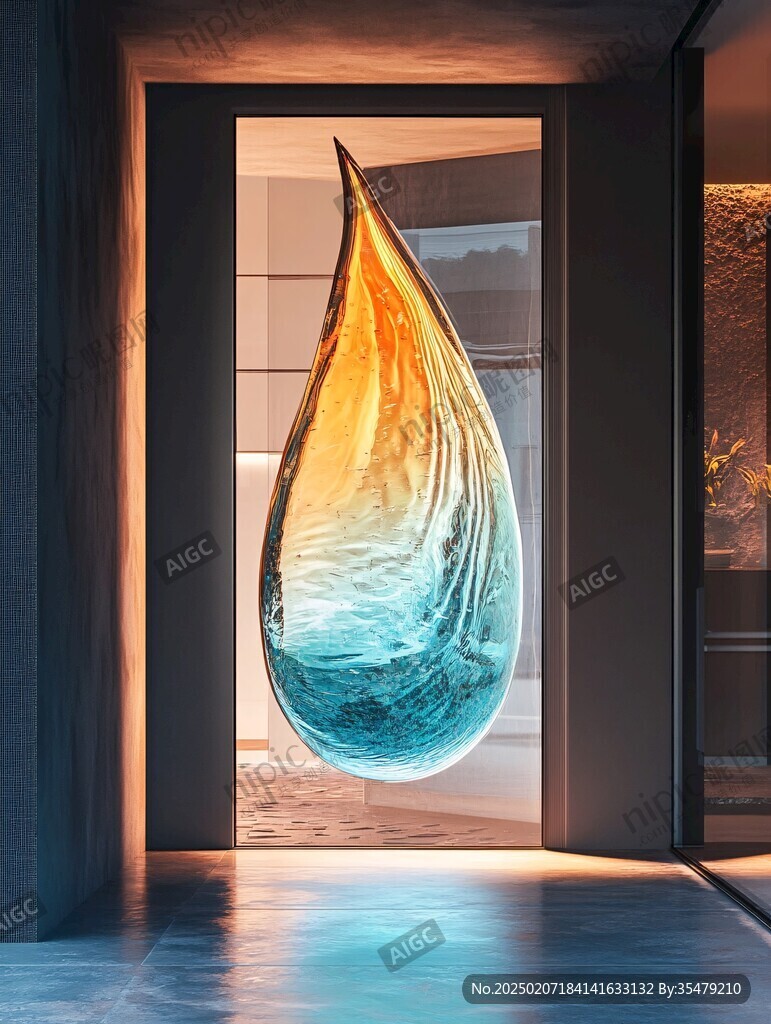 惜每一滴水雕塑水