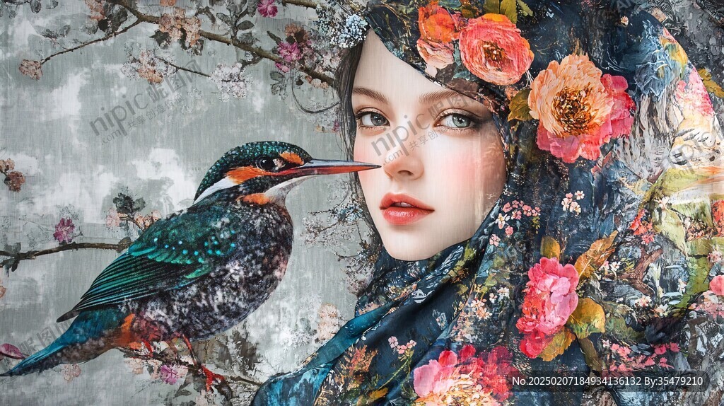 欧美花鸟