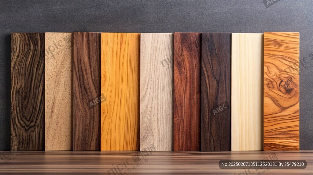 多种颜色木板木材