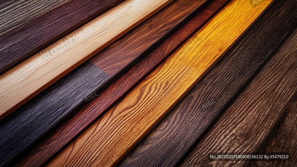多种颜色木板木材