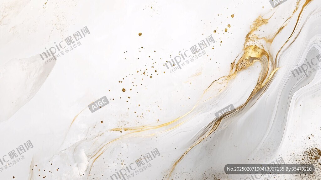 流体大理石金色素材