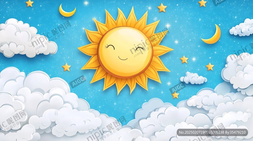 蓝天白云太阳