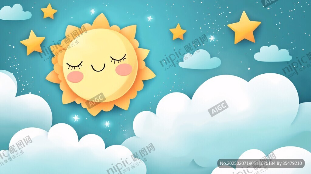 好睡眠插画