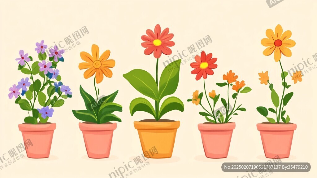 花盆背景图