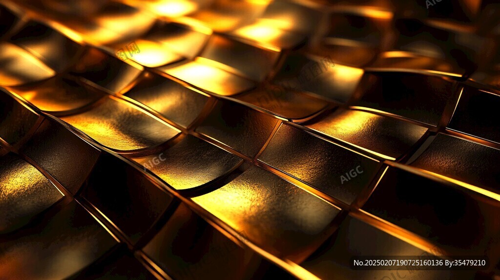 金色立体背景