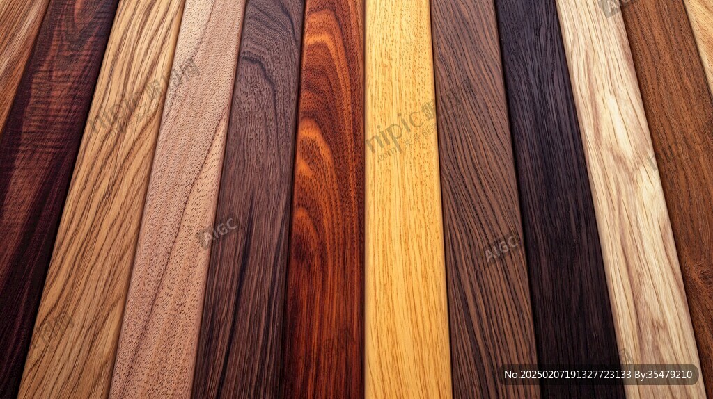 多种颜色木板木材