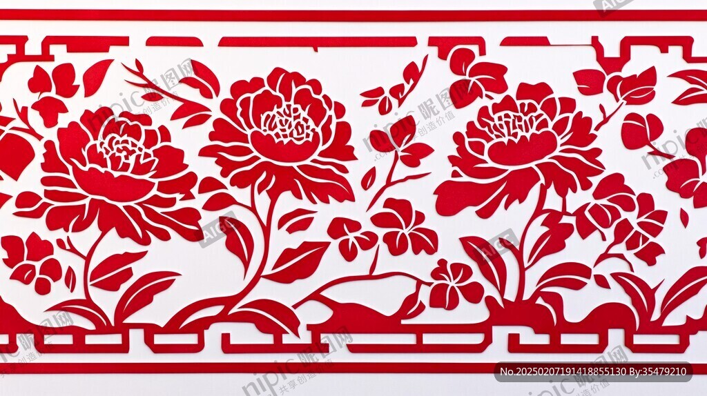 牡丹窗花