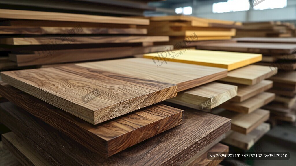 多种颜色木板木材
