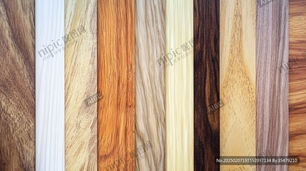 多种颜色木板木材