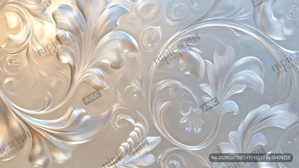 3d立体金属花纹