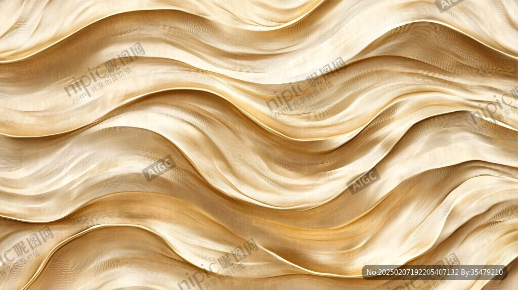 金色抽象流体纹理背景