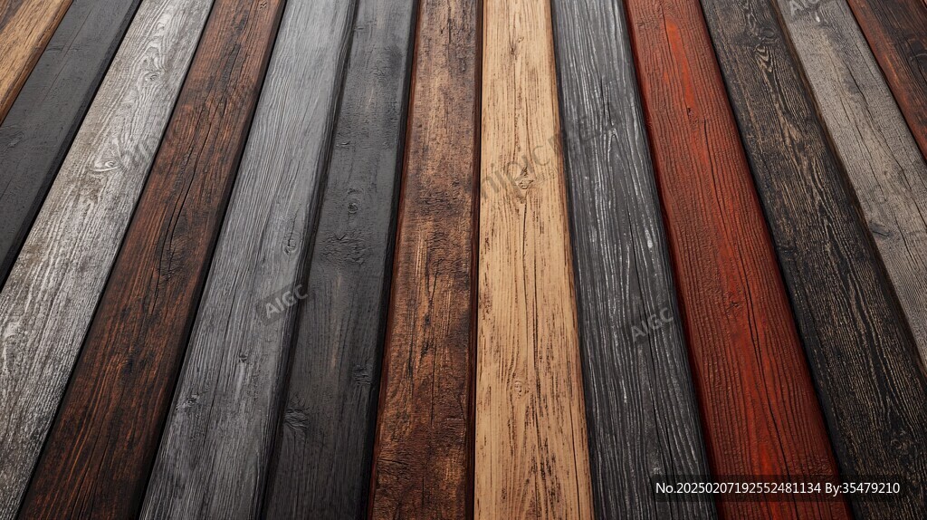 多种颜色木板木材