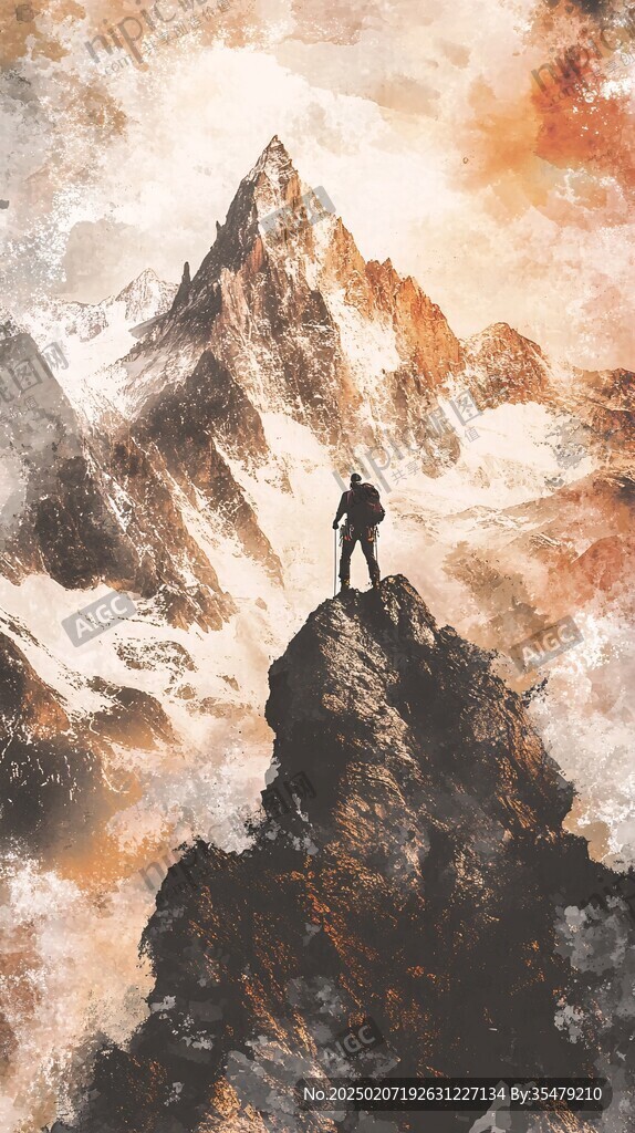 山高人为峰登山
