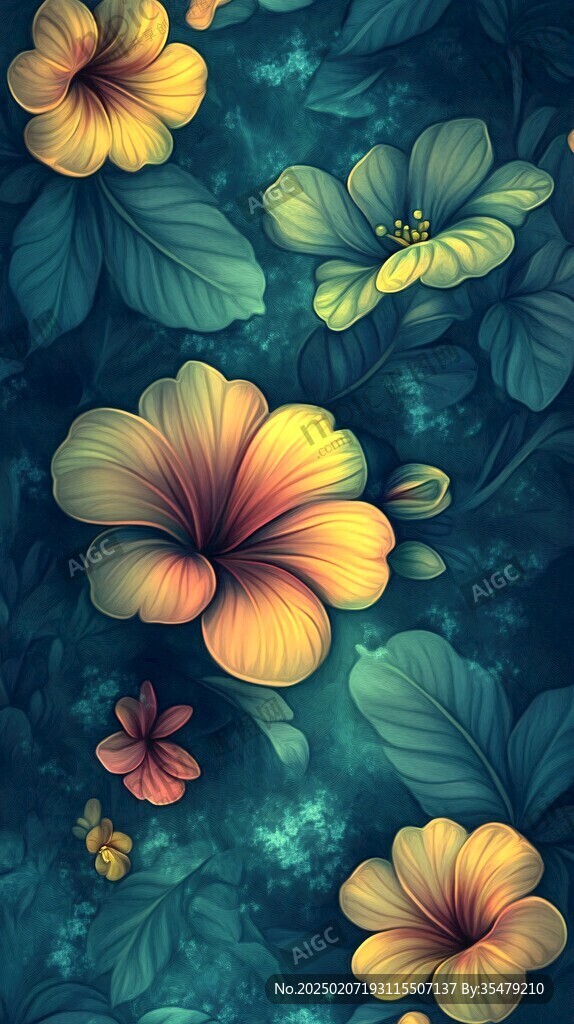 炫彩花朵壁纸