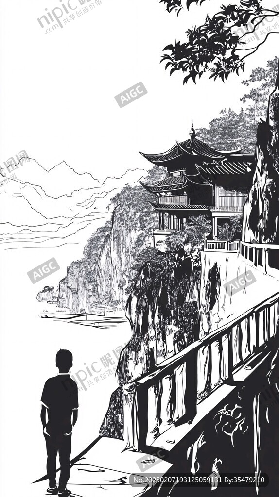 醉翁亭插画