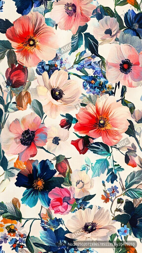 满版鲜花背景