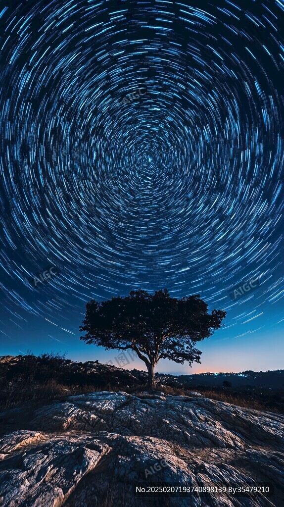 星河旋转盘旋星轨