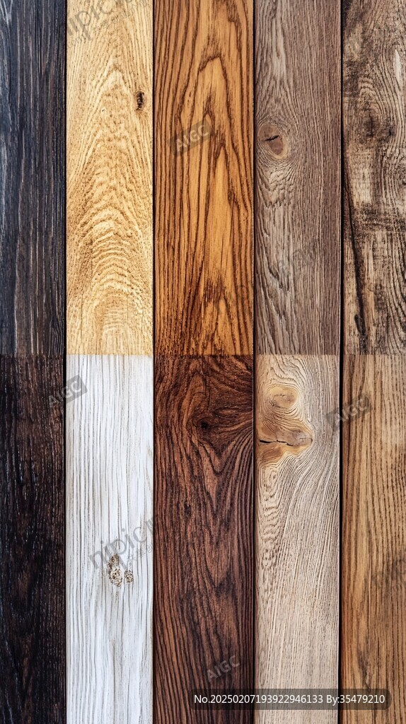 多种颜色木板木材