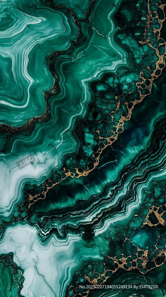 高清绿蓝大理石纹石材