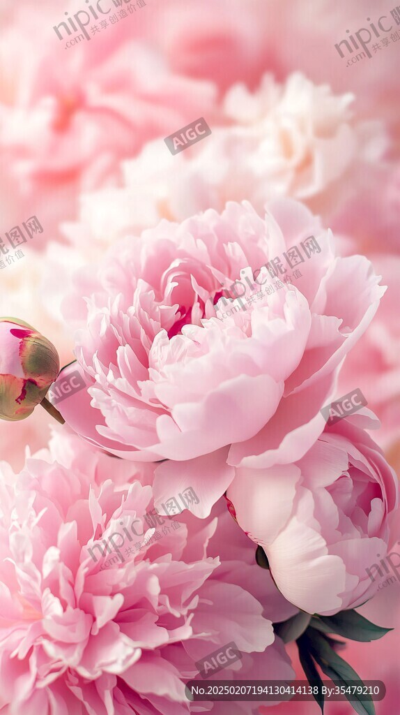 3d牡丹花卉