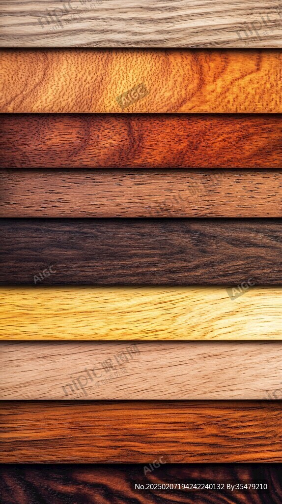 多种颜色木板木材