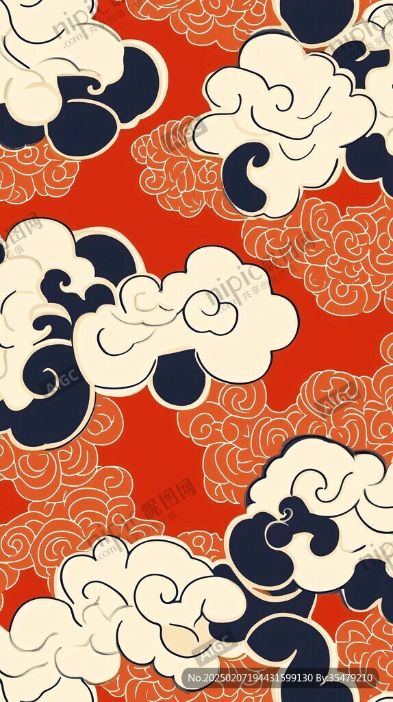 宋代云图高端云纹装饰