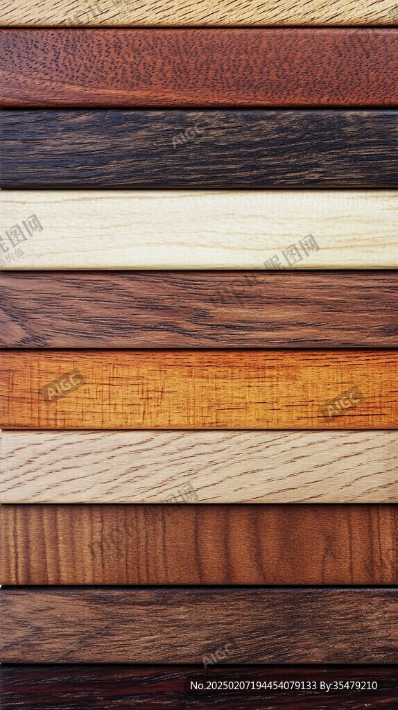 多种颜色木板木材