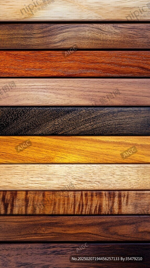 多种颜色木板木材