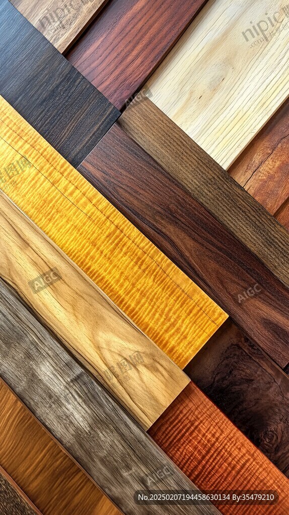 多种颜色木板木材