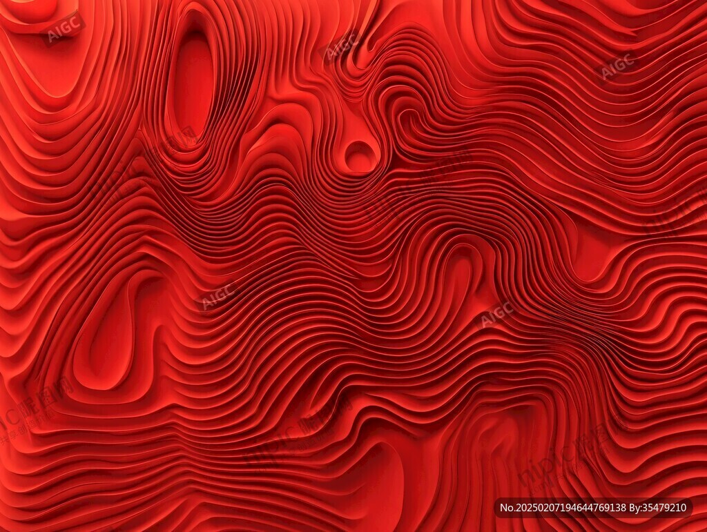红色曲线纹理素材