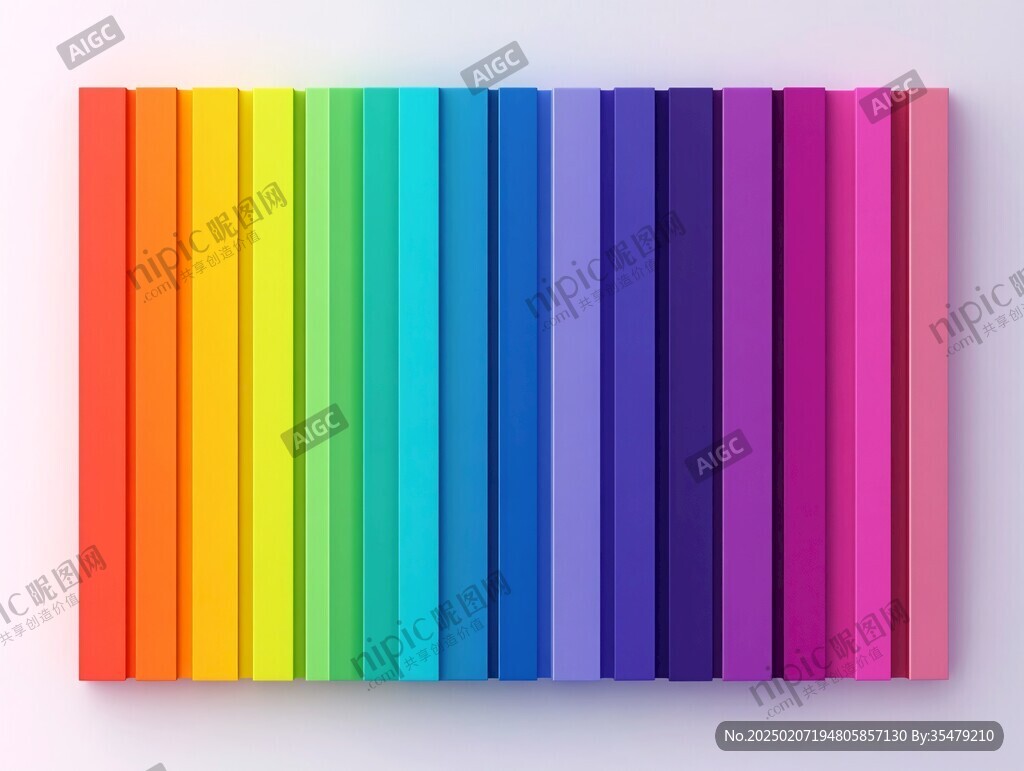 七彩绚丽渐变条纹