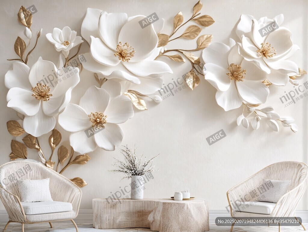 3d立体花壁纸