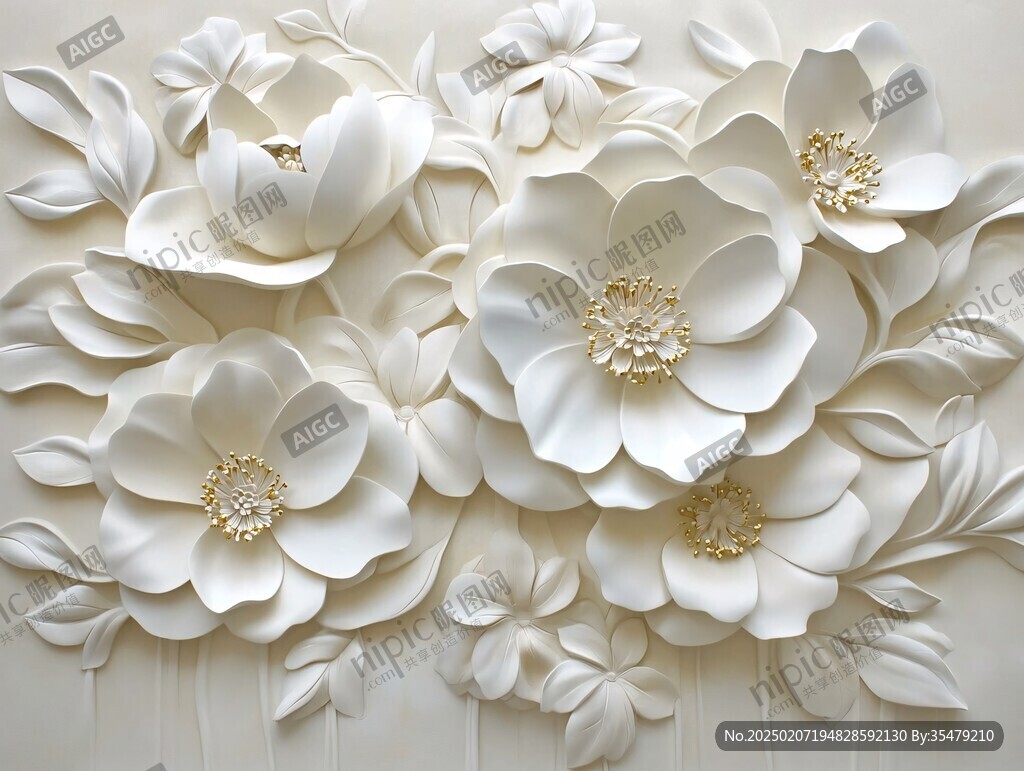 3d立体花壁纸