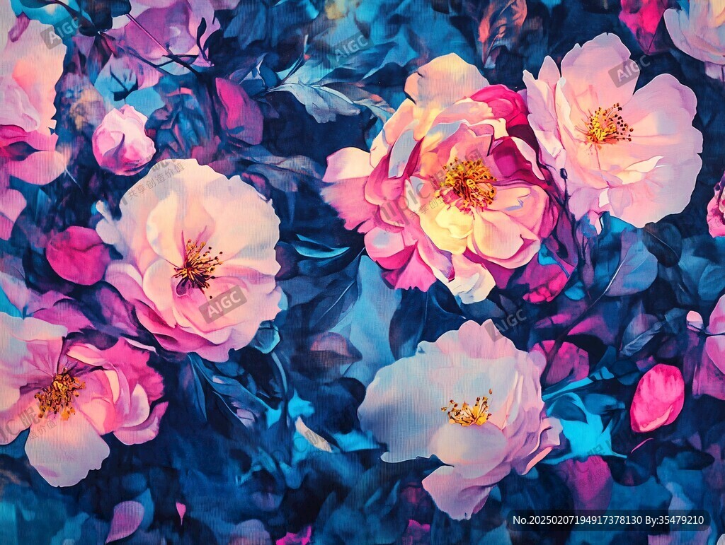 3d立体花卉牡丹