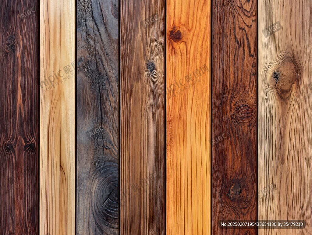 多种颜色木板木材