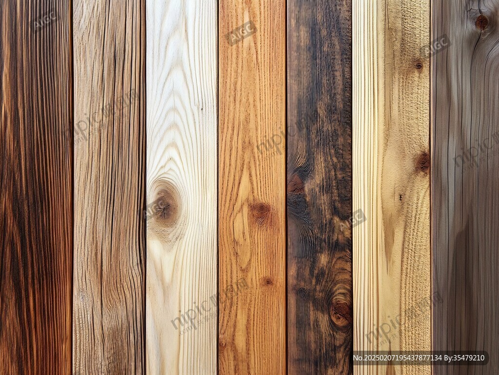 多种颜色木板木材