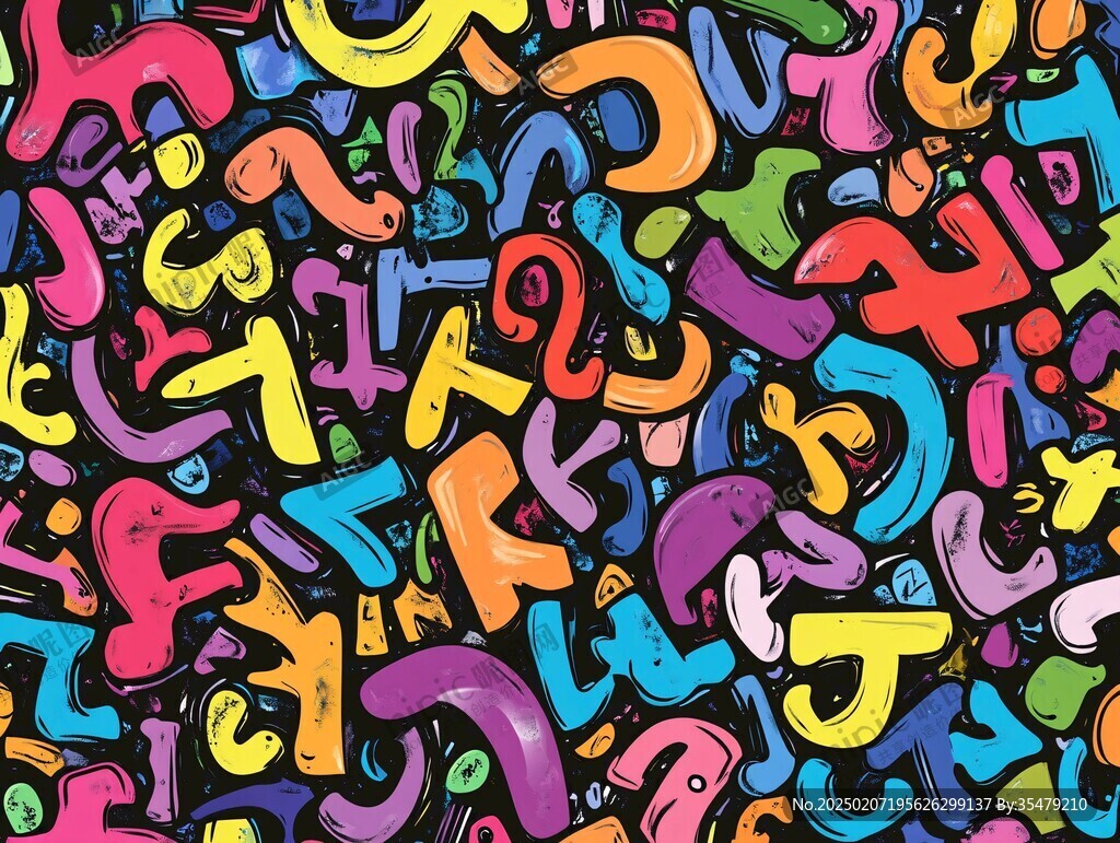 字母背景素材