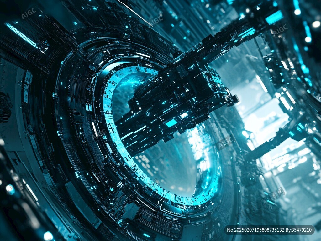 科技废虚背景