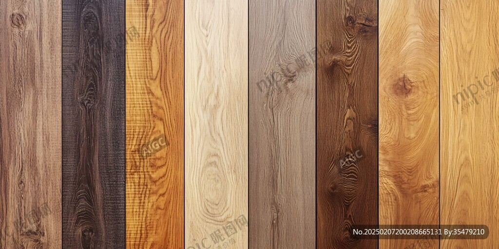 多种颜色木板木材