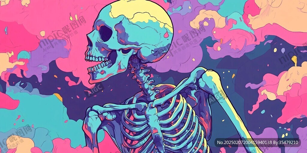 骷髅插画
