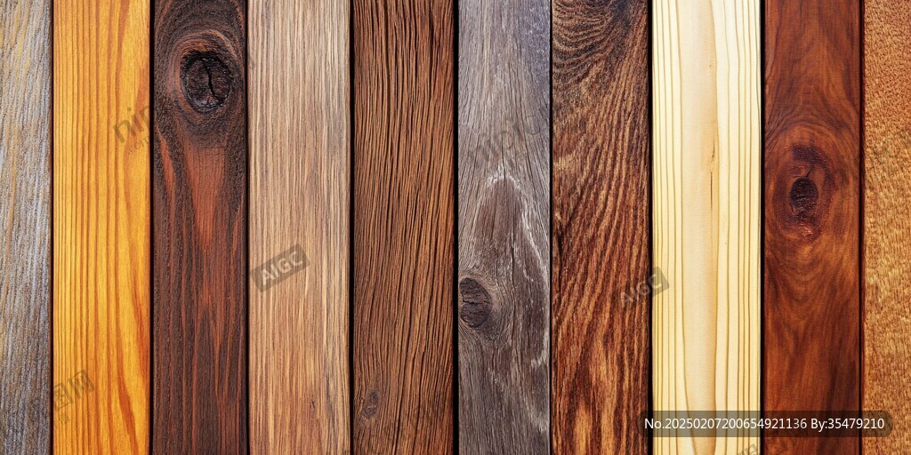 多种颜色木板木材