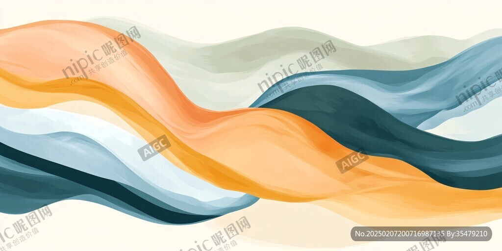 高清炫彩波浪条纹