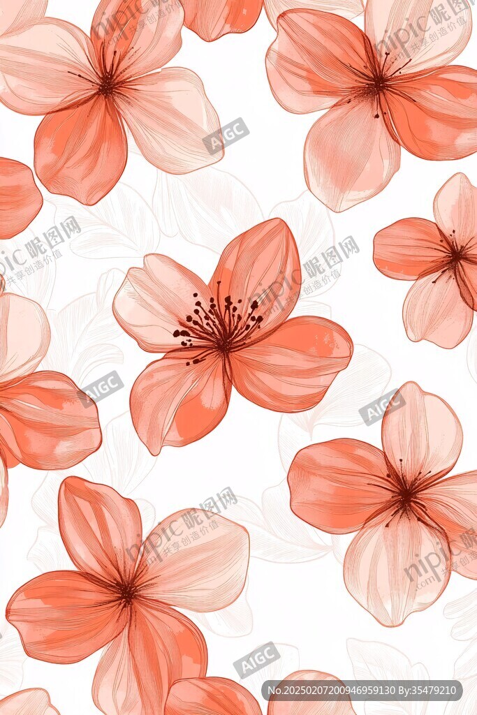 花瓣底纹