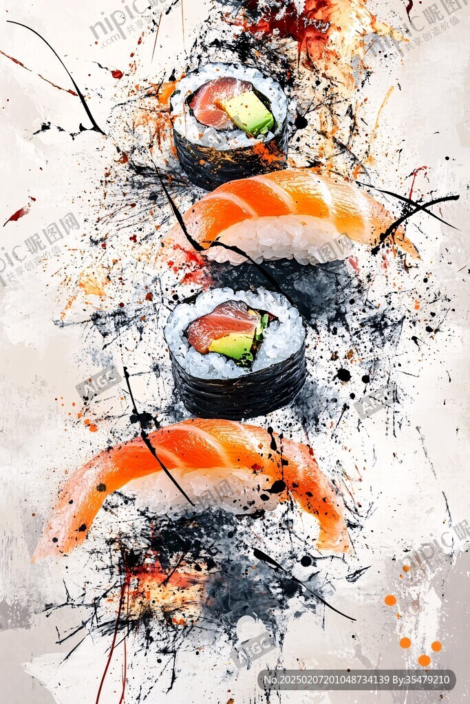 寿司装饰画