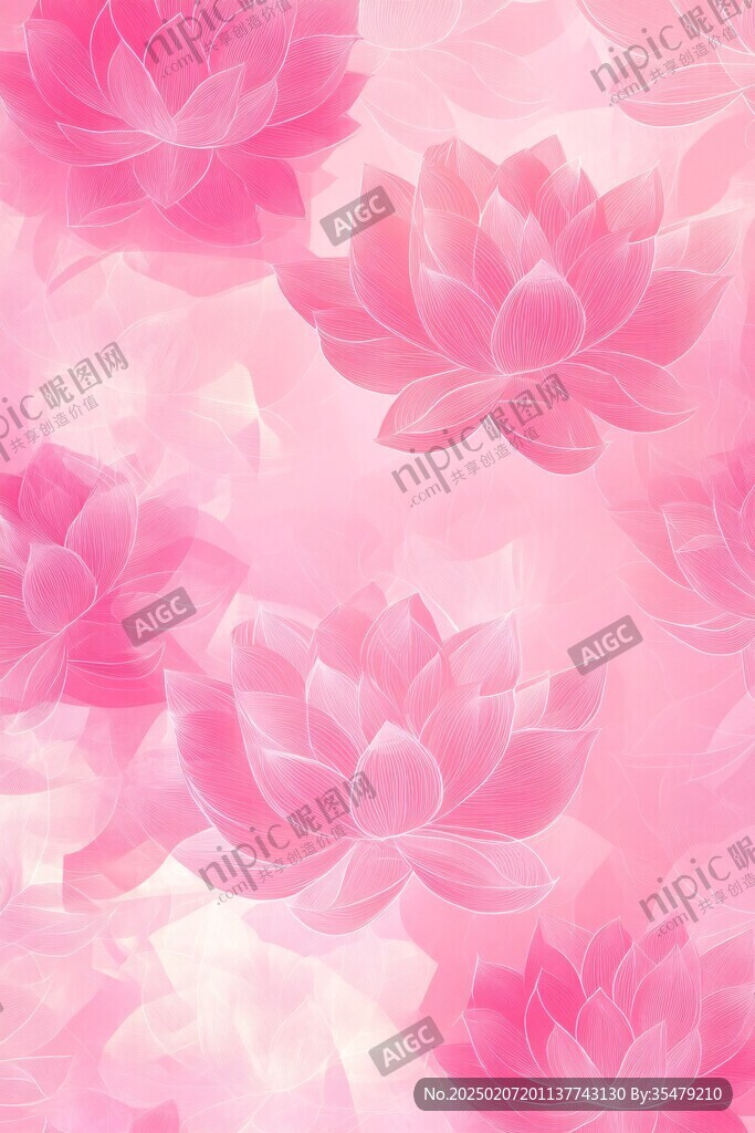 3d荷花背景