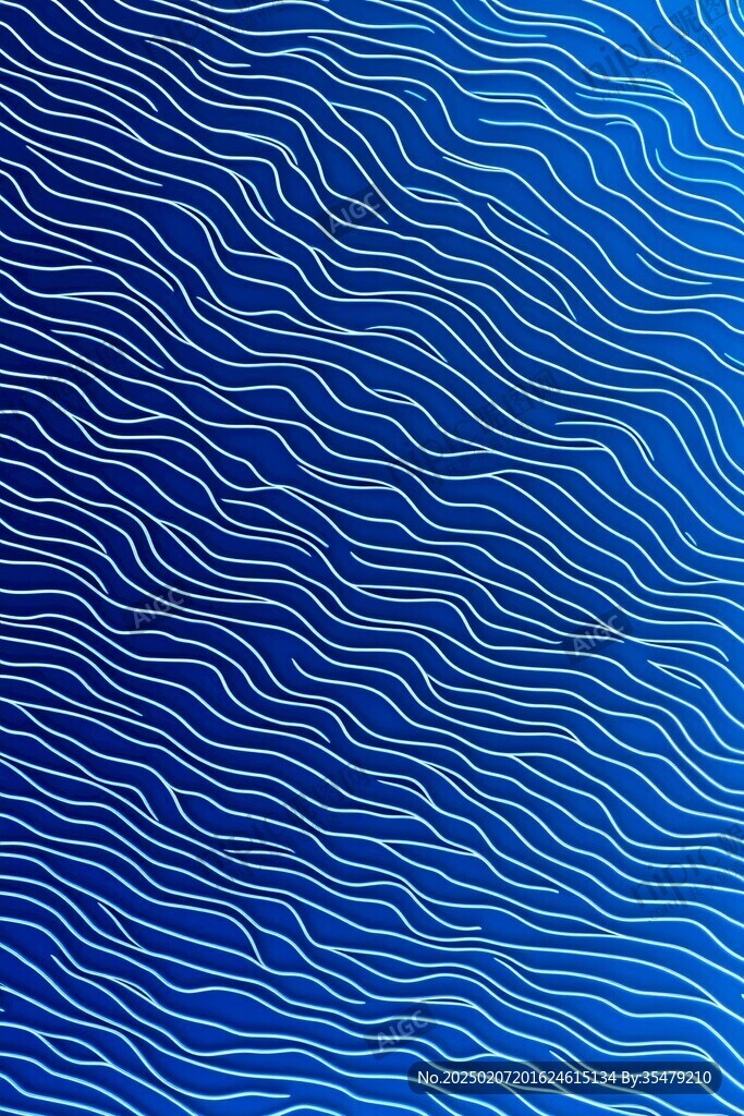 浮雕金色波浪纹