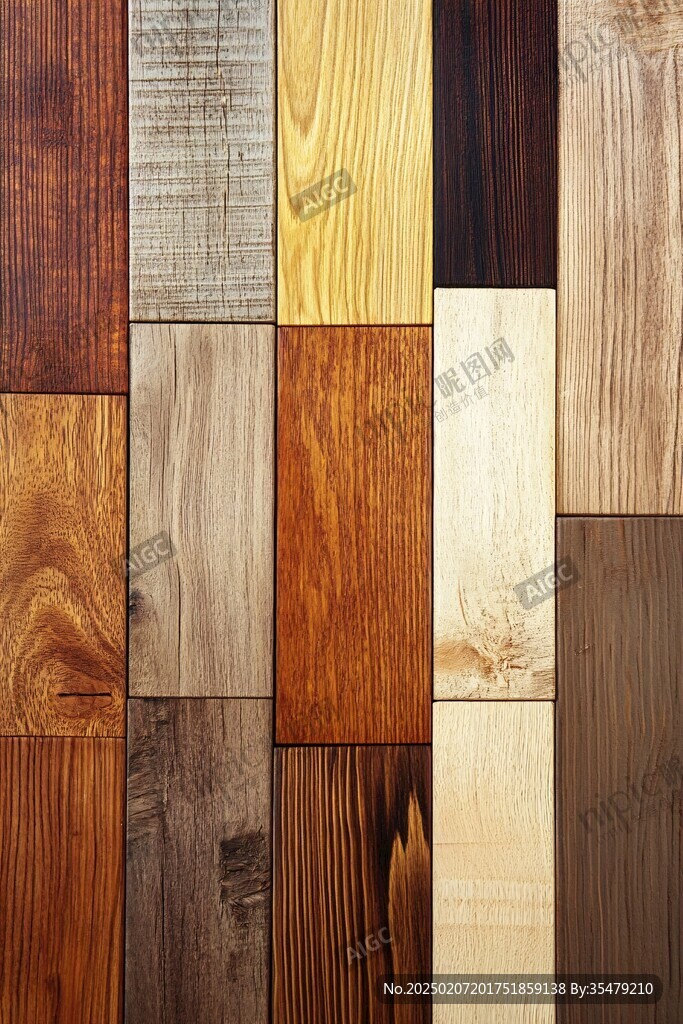 多种颜色木板木材