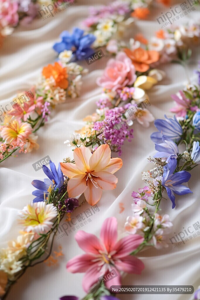 仿真花毯