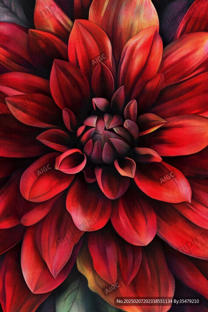 大丽花插画