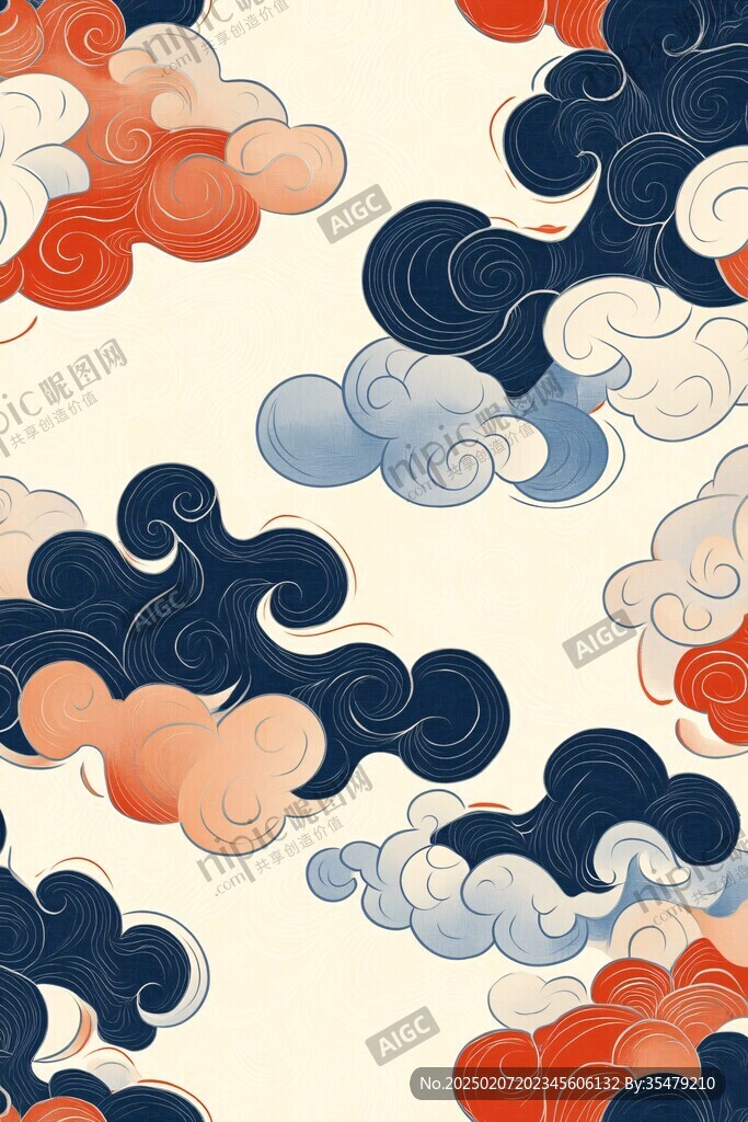 宋代云图高端云纹装饰